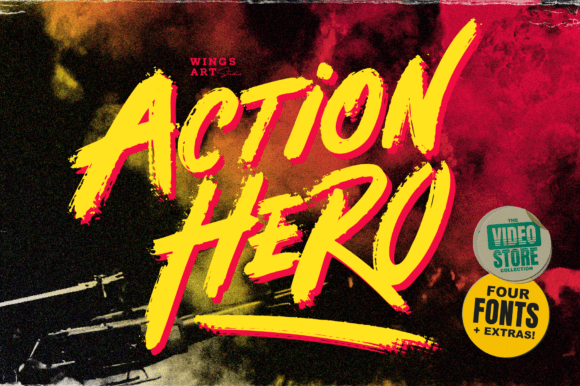 Action Hero: The Ultimate Brush Font for Action Movies