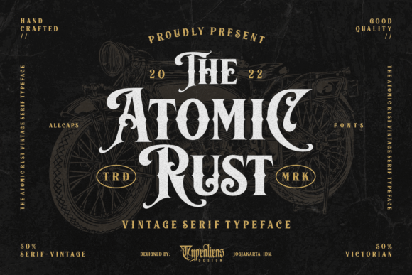Atomic Rust: A Vintage Font for Timeless Design