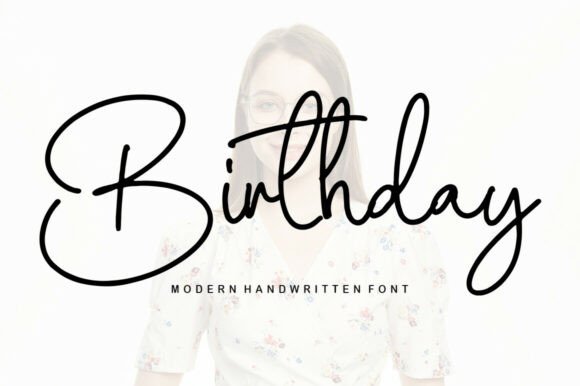 Birthday: A Sweet Handwritten Font for Creative Projects