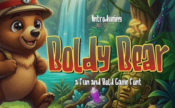 Boldy Bear: A Playful and Pioneering Typeface for Adventure and Creativity