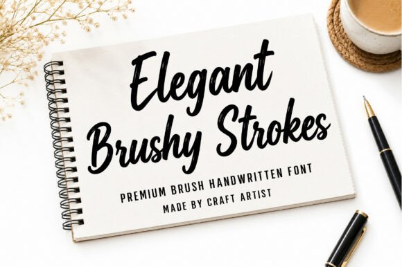 Elegant Brushy Strokes: A Stylish Handwritten Font