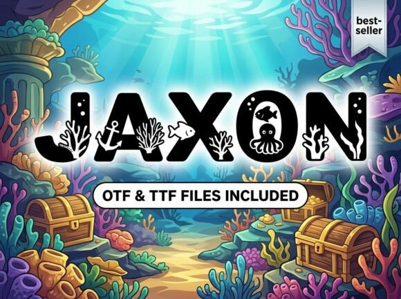 Jaxon: A Bold, Creative Font for Nautical and Aquatic Designs