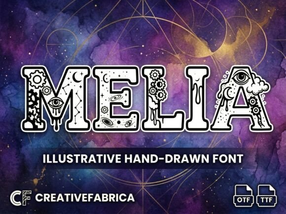 Melia: A Surrealist Typeface That Transforms Visual Storytelling