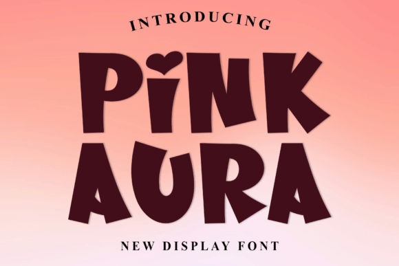 Pink Aura: A Warm and Playful Font for Creative Projects