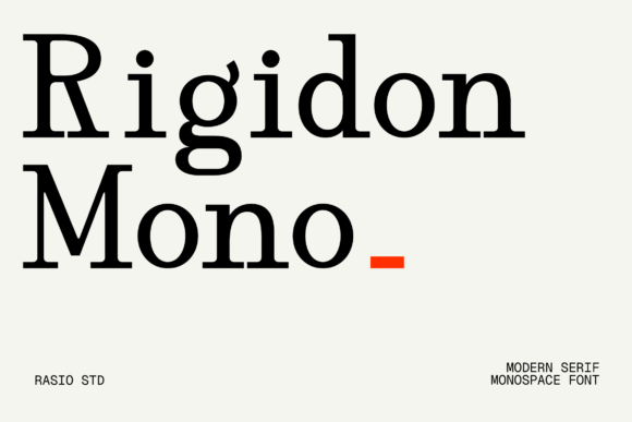 Rigidon Mono: A Bold New Voice in Modern Typography