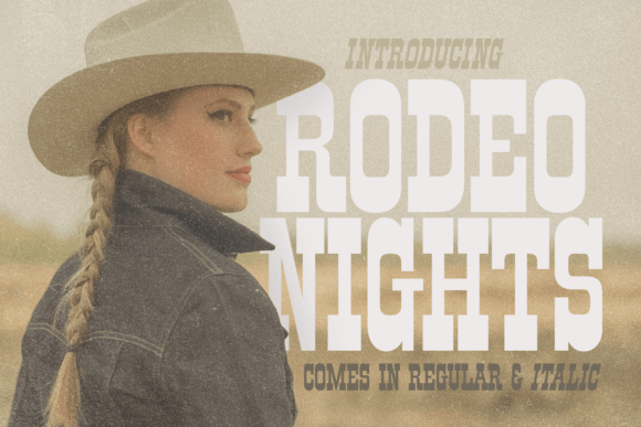 Rodeo Nights: A Bold Western Font for Impactful Design