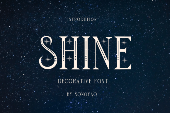 Shine: A Celestial Display Serif