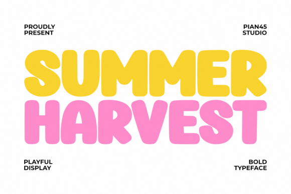 Summer Harvest: A Vibrant Font for Warm, Joyful Design