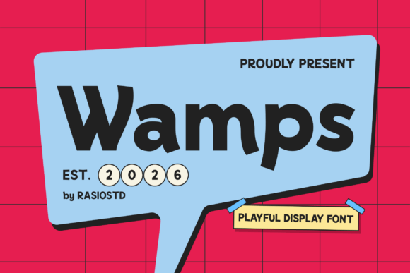 Wamps: A Bold and Playful Font for Expressive Design