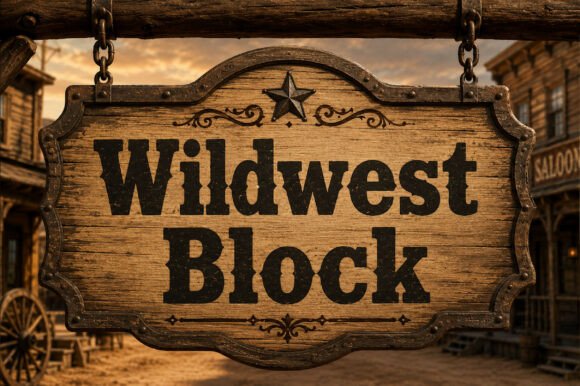 Wildwest Block: A Bold, Rustic Font for Timeless Design